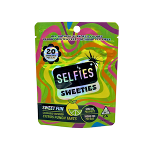 SELFIES - CIRCUS PUNCH SWEET FUN INFUSED TARTS 20PK - SELFIES SWEETIES