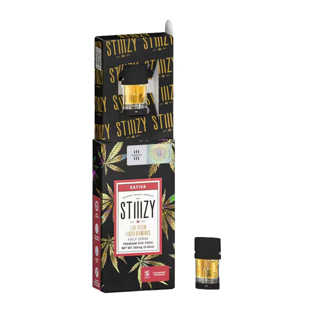 STIIIZY - STRAWBERRY MILKSHAKE LIVE RESIN LIQUID DIAMONDS POD 0.5G - STIIIZY Main Image