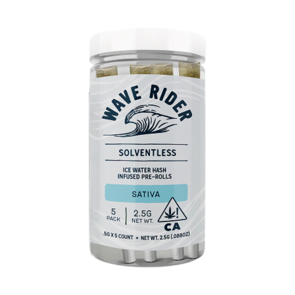 Wave Rider - TROPICANA COOKIES HASH INFUSED PREROLL 0.5G (5PK) - WAVE RIDER NURSERY Main Image