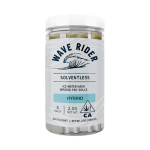WAVE RIDER NURSERY - CREAM OG HASH INFUSED PREROLL 0.5G (5PK) - WAVE RIDER NURSERY