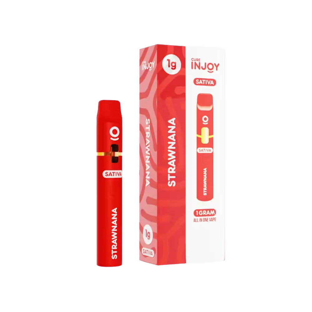 Cure Injoy - STRAWNANA ALL IN ONE DISPOSABLE 1G - CURE INJOY Main Image