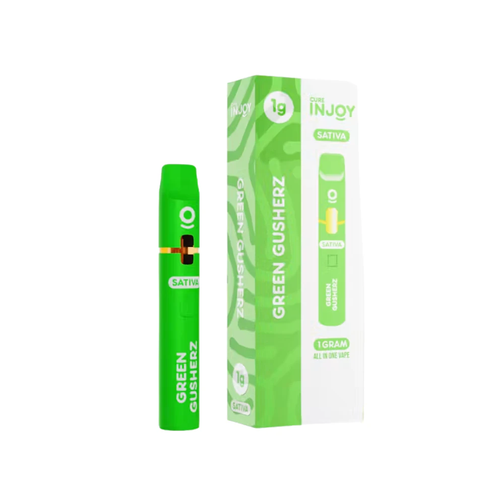 Cure Injoy - GREEN GUSHERZ ALL IN ONE DISPOSABLE 1G - CURE INJOY Main Image