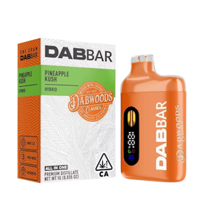 DABWOODS - PINEAPPLE KUSH - DABBAR CLASSICS AIO 1G - DABWOODS
