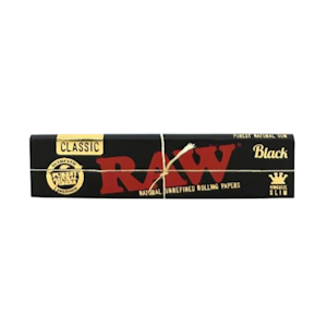 RAW - CLASSIC BLACK ROLLING PAPER KING SIZE SLIM - RAW