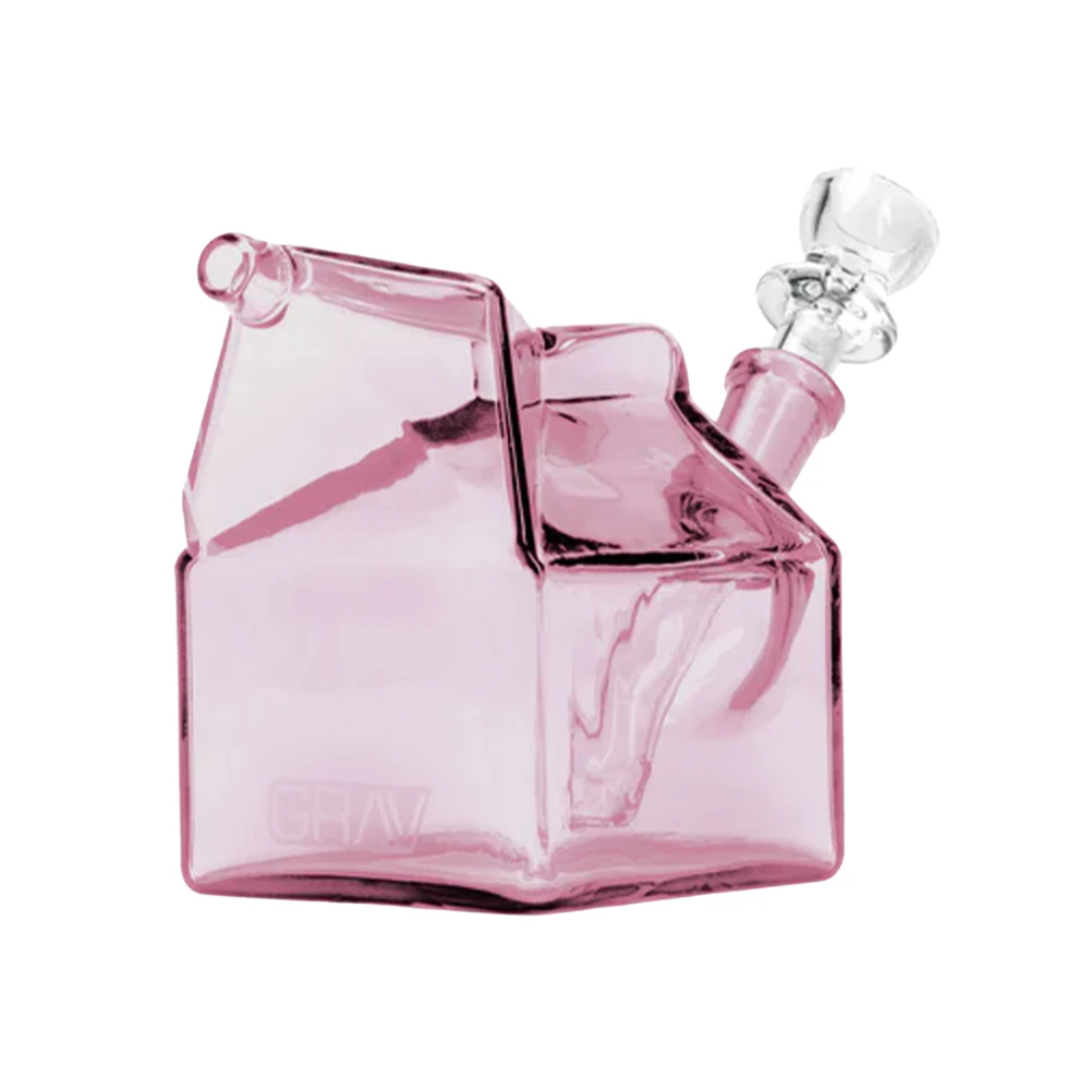Grav - PINK MILK CARTON BUBBLER - GRAV Main Image