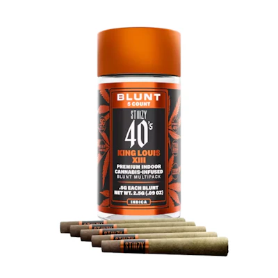 King Louis XIII 40s Mini Blunts 5-pack by STIIIZY, available at From The Earth Santa Ana