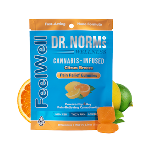 DR. NORM'S - CITRUS BREEZE PAIN RELEASE GUMMIES 100MG - DR. NORM'S