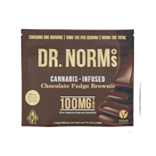 CHOCOLATE FUDGE BROWNIE 100MG - DR. NORM'S