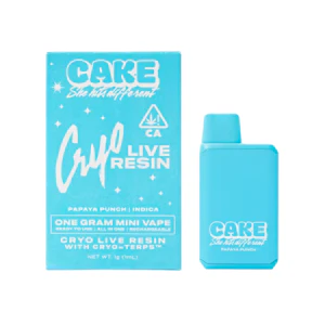 CAKE she hits different - PAPAYA PUNCH CRYO LIVE RESIN DISPOSABLE 1G - CAKE