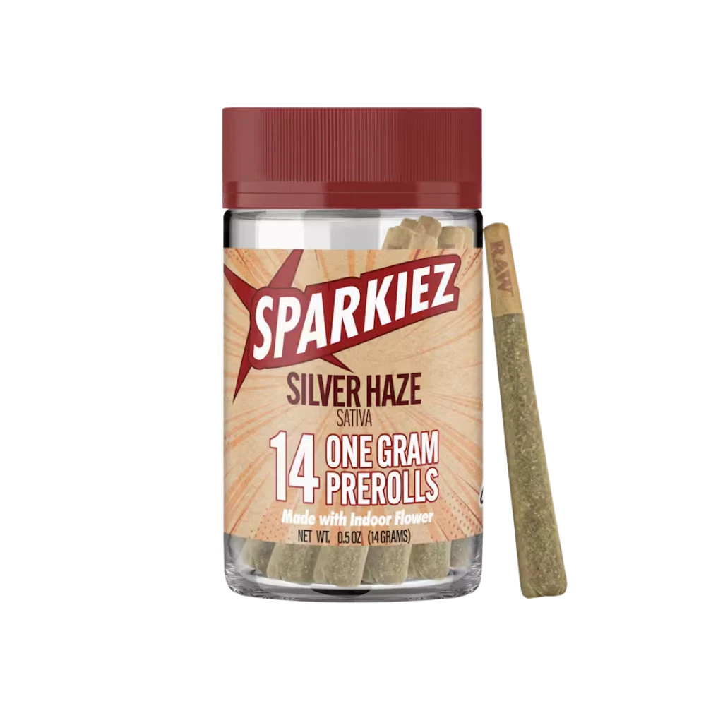 Sparkiez - SILVER HAZE PREROLLS 14PK - SATIVA - SPARKIEZ Main Image