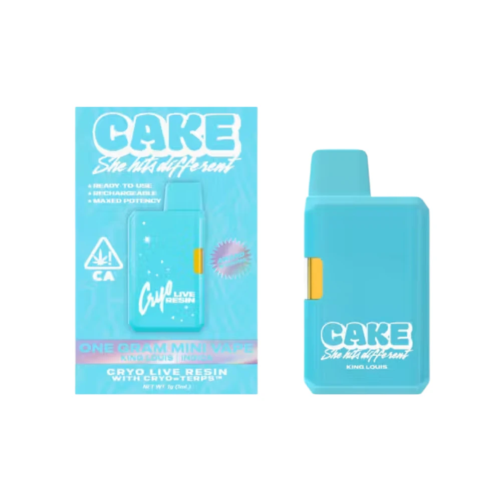 CAKE she hits different - KING LOUIS CRYO LIVE RESIN DISPOSABLE 1G - CAKE Main Image