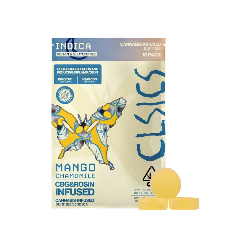 CLSICS - CBG MANGO CHAMOMILE ROSIN GUMMIES 100MG - CLSICS Main Image