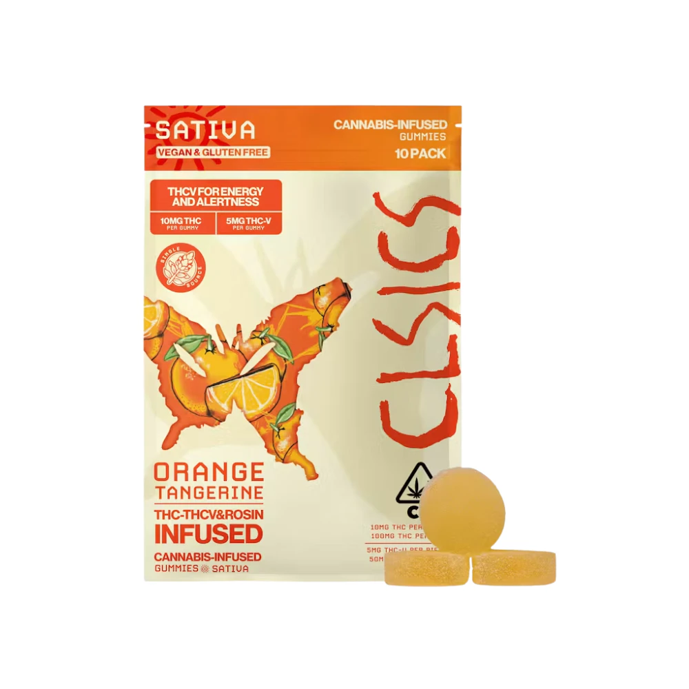 CLSICS - THCV ORANGE TANGERINE ROSIN GUMMIES 100MG - CLSICS Main Image