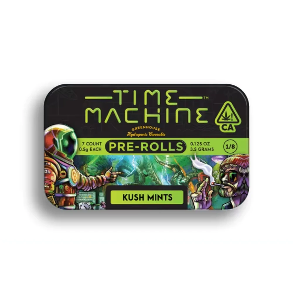 Time Machine - KUSH MINTS PREROLL (7PK) - TIME MACHINE Main Image