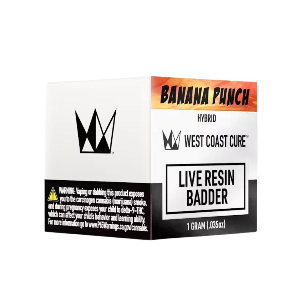 West Coast Cure - BANANA PUNCH LIVE RESIN BADDER 1G - WEST COAST CURE Main Image
