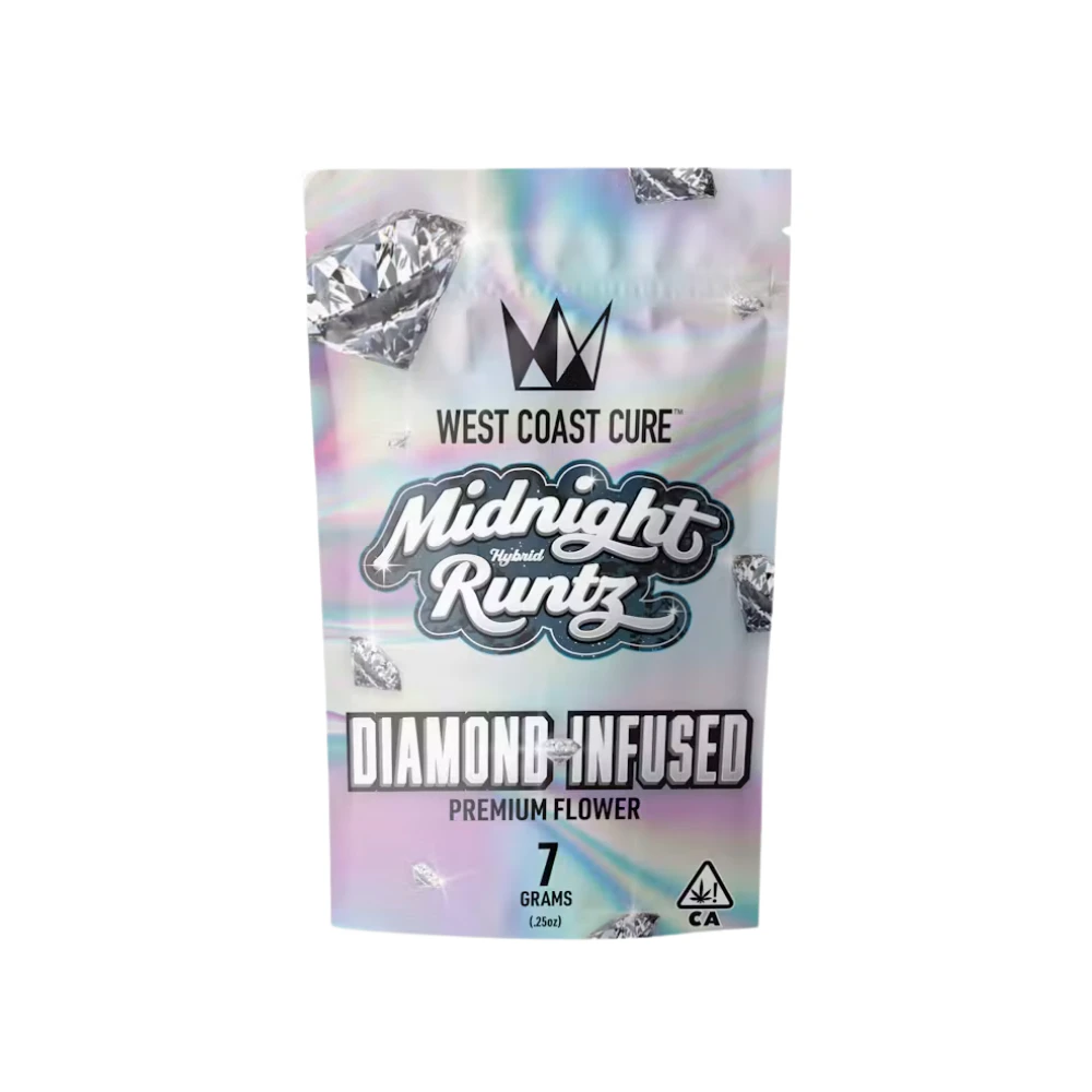 West Coast Cure - MIDNIGHT RUNTZ DIAMOND INFUSED 7G - WEST COAST CURE Main Image