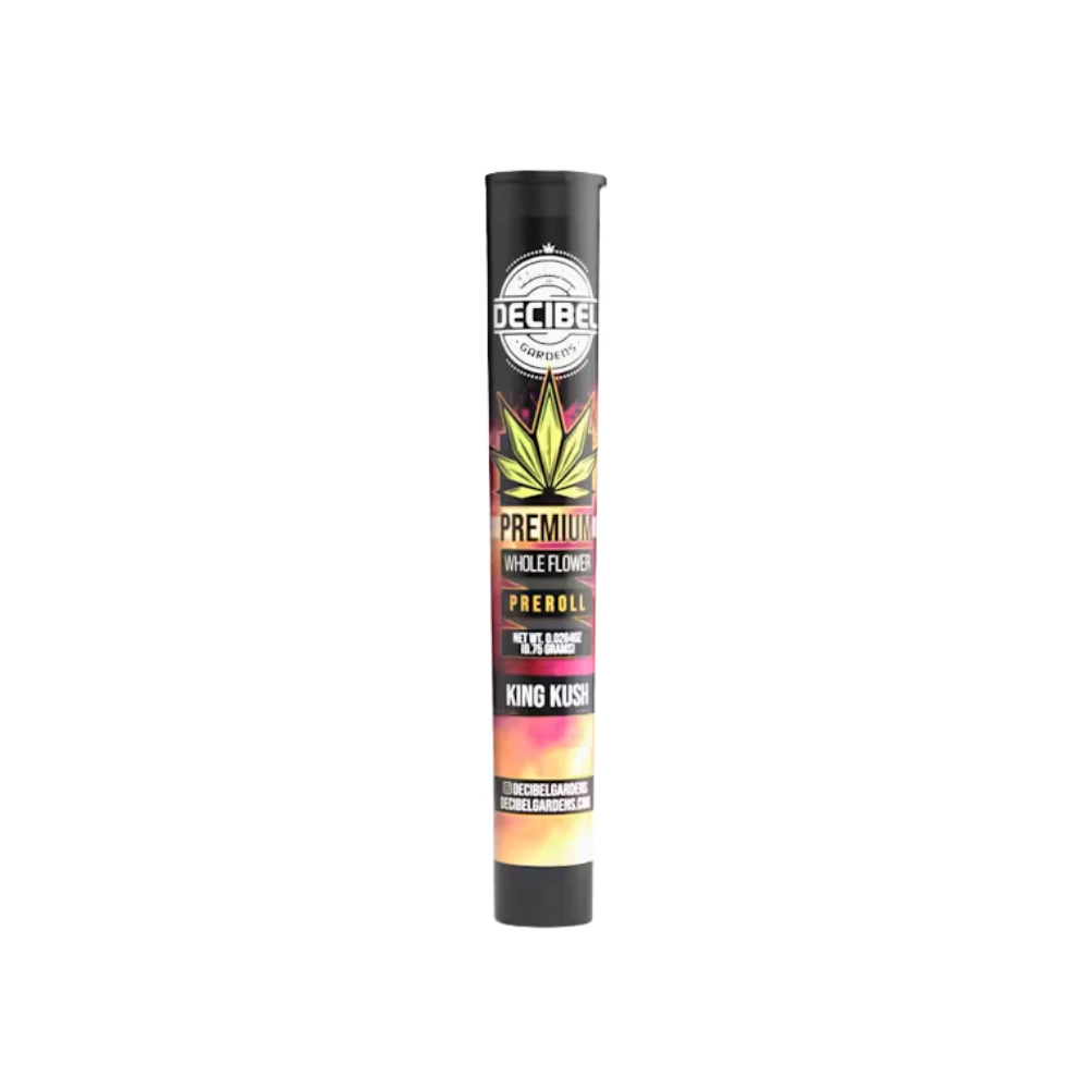 Decibel Gardens - KING KUSH PREROLL .75G - DECIBEL GARDENS Main Image