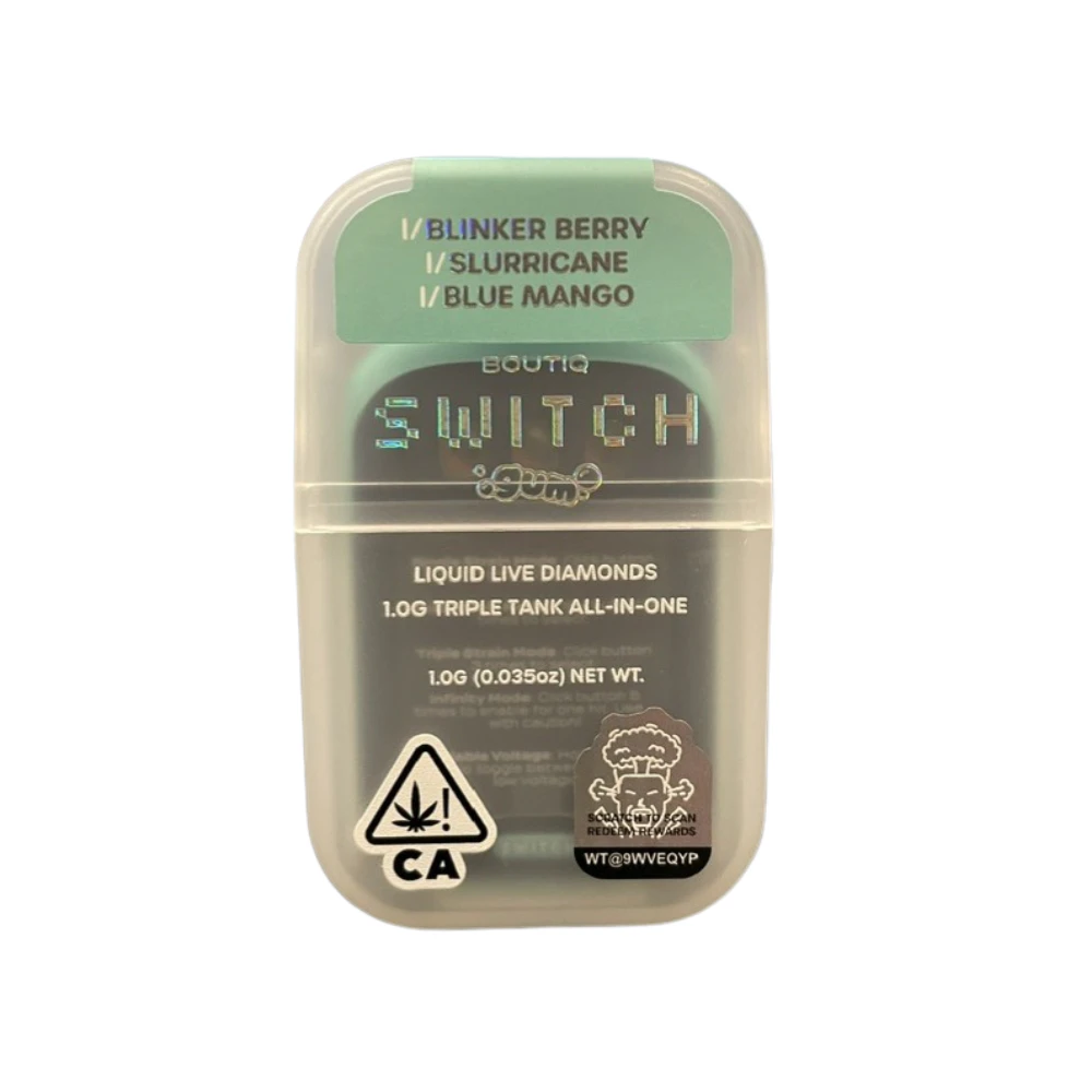 Boutiq - BLINKER BERRY (I) X SLURRICANE (I) X BLUE MANGO (I) LIQUID DIAMOND DUAL AIO V5 DISPOSABLE 1G - BOUTIQ Main Image