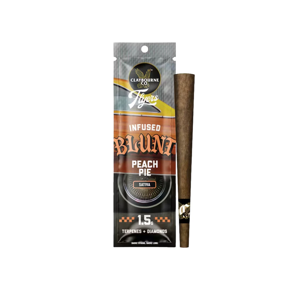 Claybourne Co. - PEACH PIE FLYER BLUNT 1.5G - CLAYBOURNE CO. Main Image