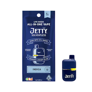 JETTY EXTRACTS - GAS MASK SOLVENTLESS ALL IN ONE MINI DISPOSABLE 1G - JETTY EXTRACTS