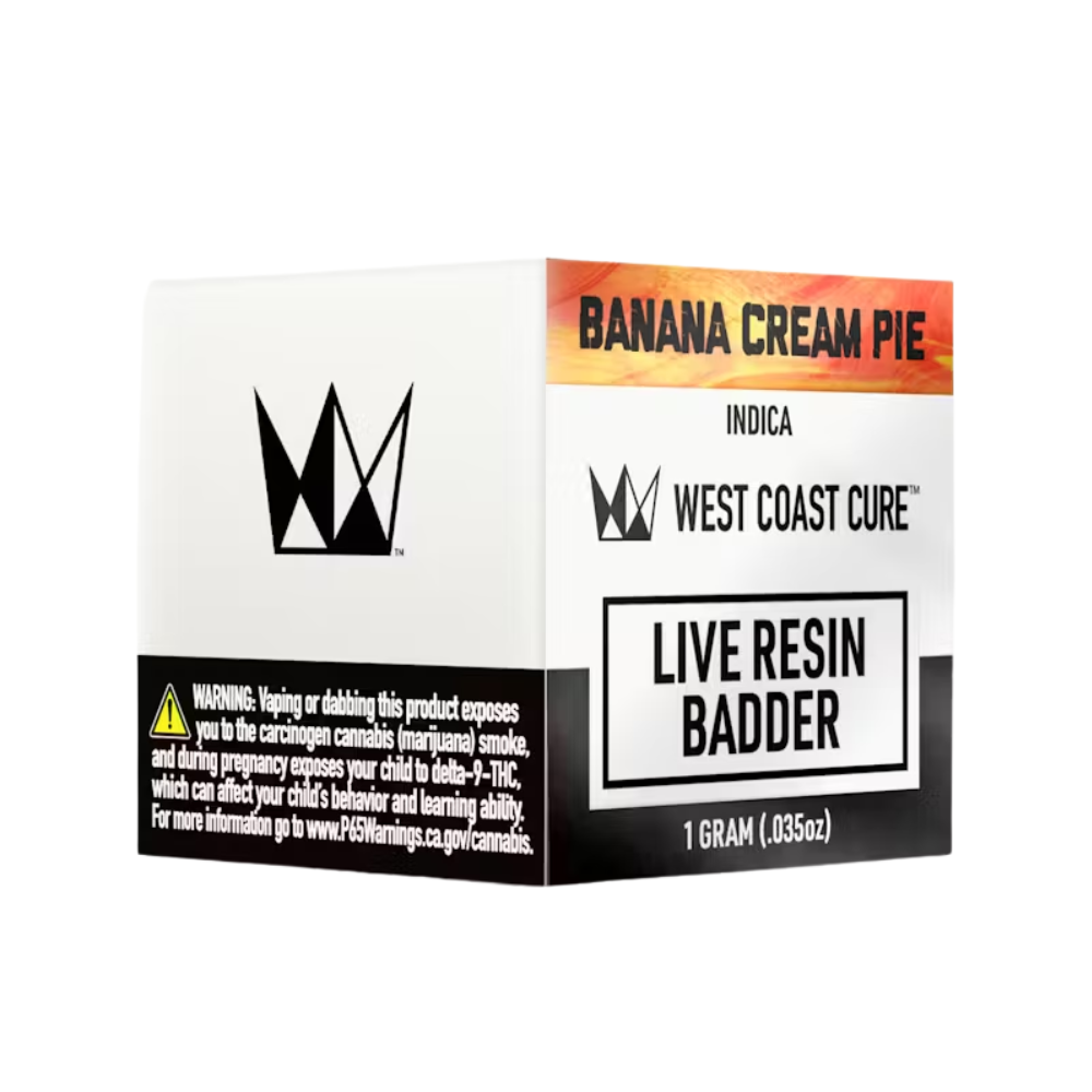 BANANA CREAM PIE LIVE RESIN BADDER 1G - WEST COAST CURE -... BANANA CREAM PIE LIVE RESIN BADDER 1G - WEST COAST CURE -...