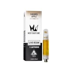 WEST COAST CURE - CUREPEN LIVE RESIN - CARAMEL APPLE 1G - WEST COAST CURE