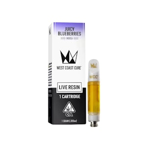 WEST COAST CURE - CUREPEN LIVE RESIN - JUICY BLUEBERRIES 1G - WEST COAST CURE