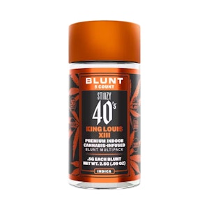 STIIIZY - 40'S BLUNT 5 PACK - KING LOUIS XIII .5G - STIIIZY