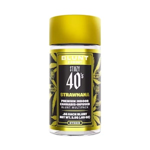 STIIIZY - 40'S BLUNT 5 PACK - STRAWNANA .5G - STIIIZY