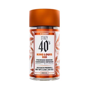 STIIIZY - 40'S JOINT 5 PACK - KING LOUIS XIII .5G - STIIIZY