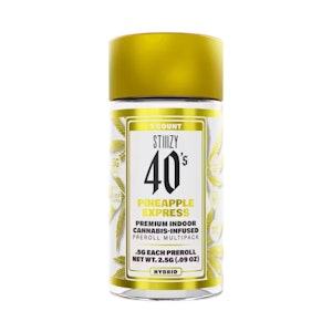 STIIIZY - 40'S JOINT 5 PACK - PINEAPPLE EXPRESS .5G - STIIIZY