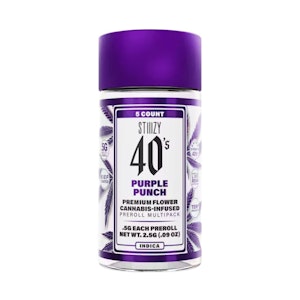 STIIIZY - 40'S JOINT 5 PACK - PURPLE PUNCH .5G - STIIIZY