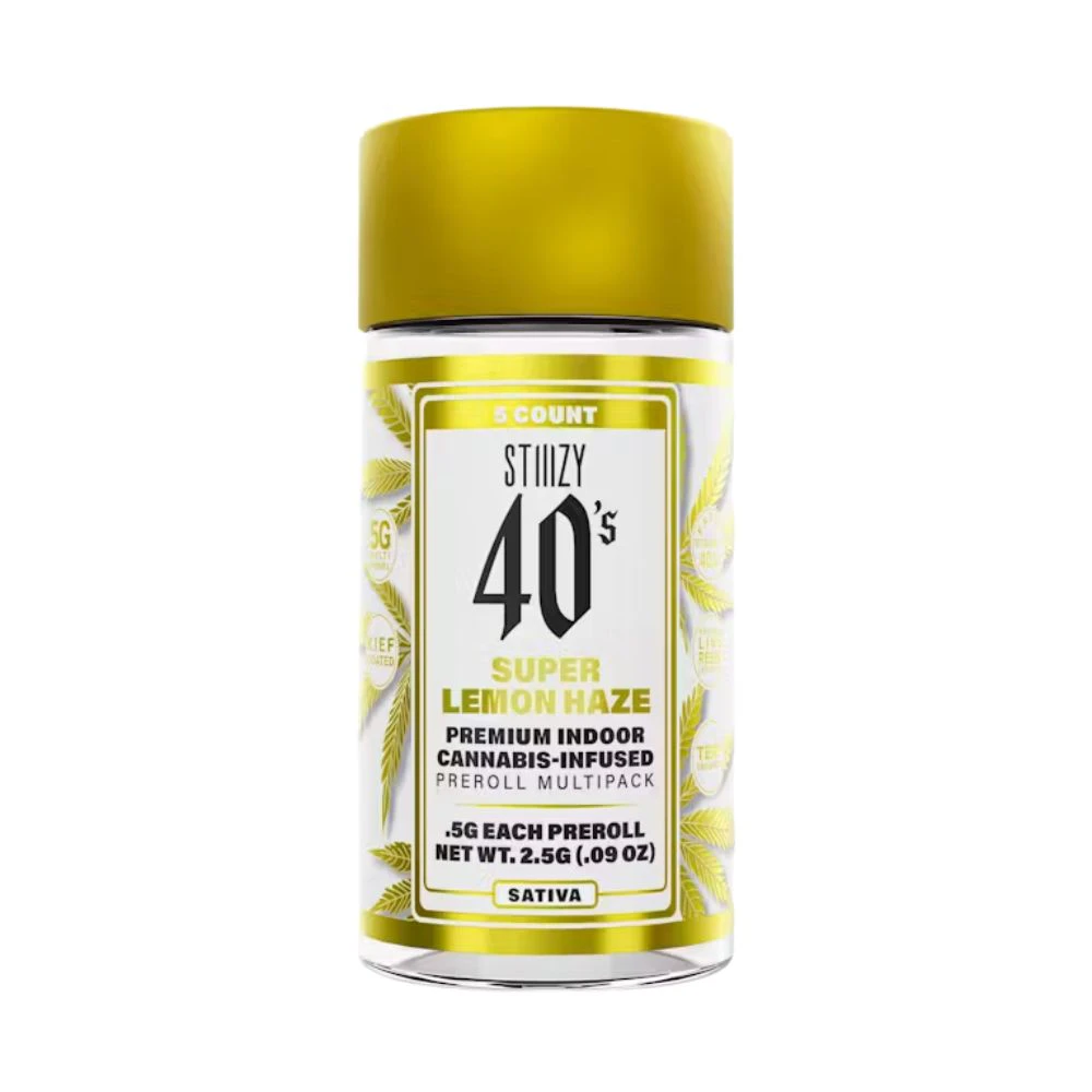 STIIIZY - 40'S JOINT 5 PACK - SUPER LEMON HAZE .5G - STIIIZY Main Image