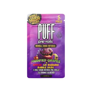 PUFF - BUBBLE HASH 5 PACK - MODIFIED GRAPES X APPLES AND BANANAS .5G - PUFF