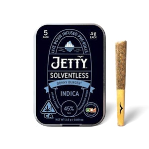 JETTY EXTRACTS - DONNY BURGER X DONNY BURGER SOLVENTLESS (5PK) - JETTY EXTRACTS