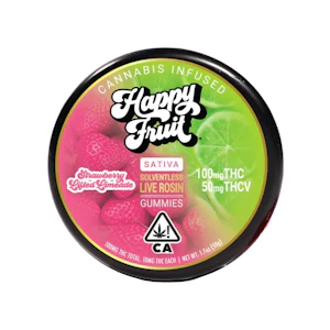 HAPPY FRUIT - ROSIN - 2:1 STRAWBERRY LIFTED LIMEADE - HAPPY FRUIT