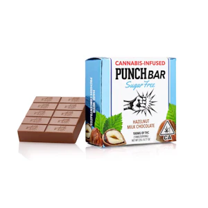 Punch Edibles & Extracts - SOLVENTLESS SUGAR FREE - MILK CHOCOLATE HAZELNUT 100MG - PUNCH EDIBLES & EXTRACTS