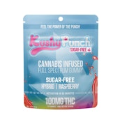 SUGAR FREE HYBRID - BLUE RASPBERRY 100MG - KUSHY PUNCH