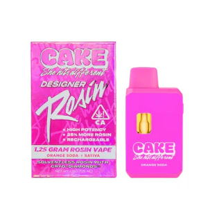 CAKE she hits different - ORANGE SODA ROSIN DISPOSABLE 1.25G - CAKE