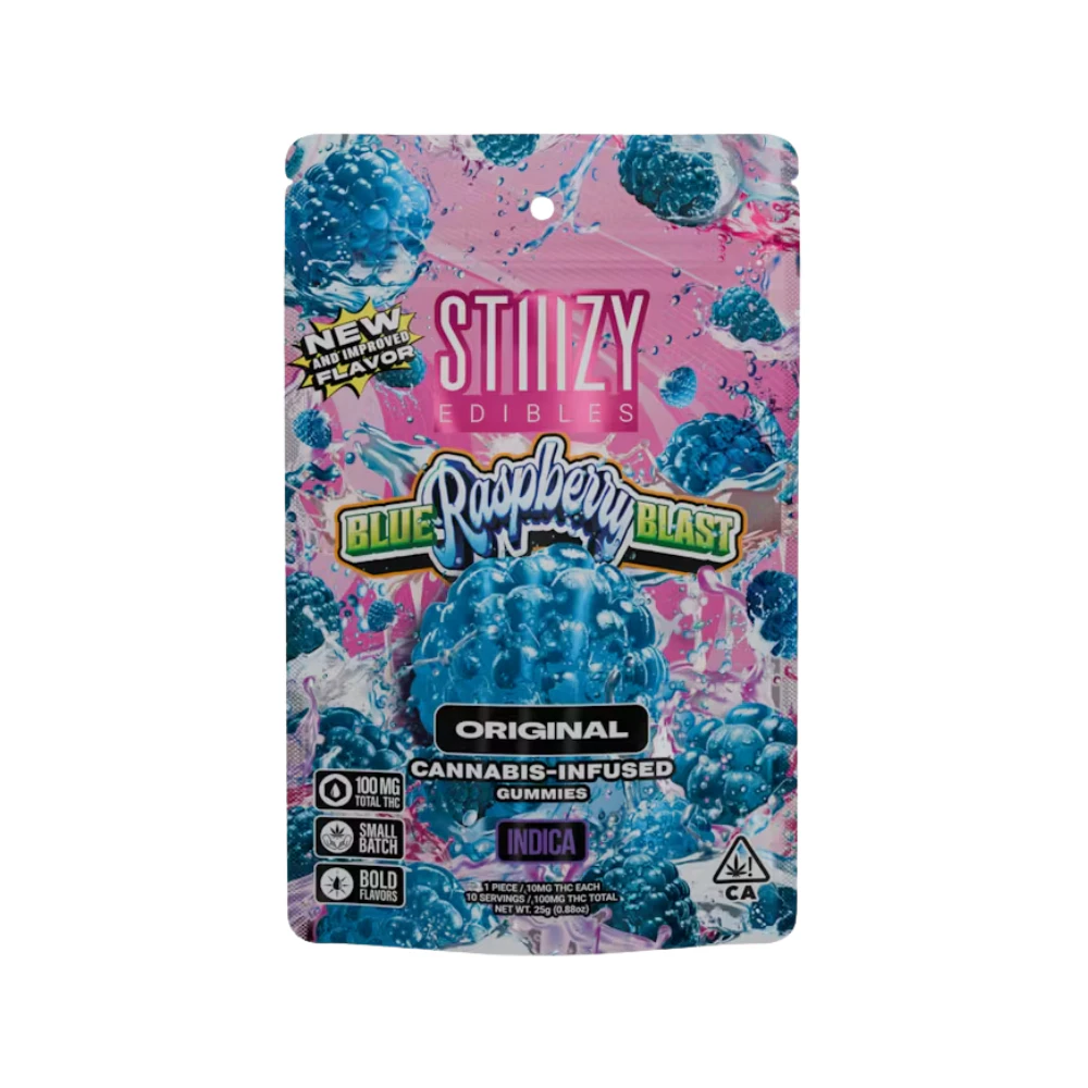 STIIIZY - BLUE RASPBERRY BLAST - ORIGINAL GUMMIES 100MG - STIIIZY Main Image