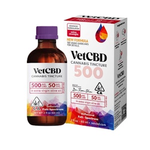 VETCBD - 10:1 EXTRA STRENGTH TINCTURE 500MG - VET CBD