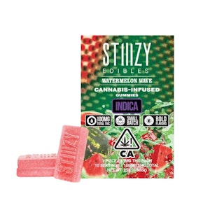 STIIIZY - WATERMELON WAVE GUMMIES 100MG - STIIIZY