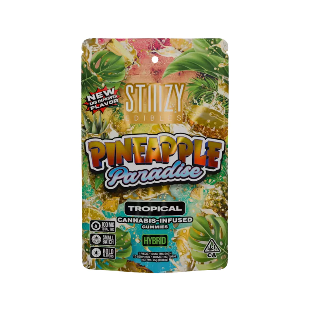 STIIIZY - PINEAPPLE PARADISE - TROPICAL GUMMIES 100MG - STIIIZY Main Image