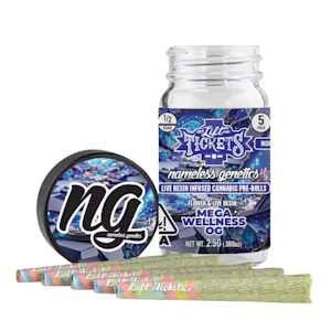 LIFT TICKETS - MEGA WELLNESS OG INFUSED (5PK) [NAMELESS GENETICS] - LIFT TICKETS 