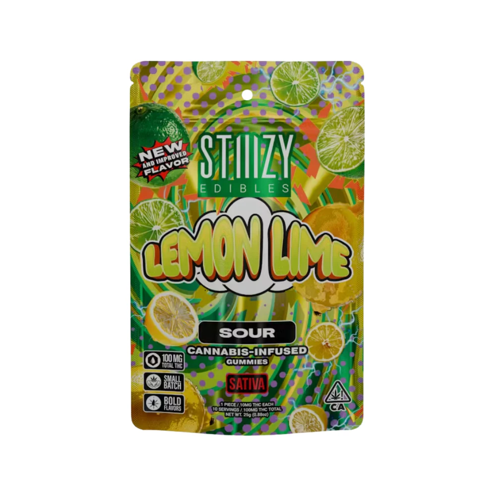 STIIIZY - LEMON LIME - SOUR GUMMIES 100MG - STIIIZY Main Image
