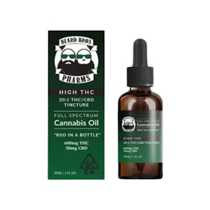 BEARD BROTHERS - HIGH THC 20:1 RSO TINCTURE 30ML - BEARD BROTHERS