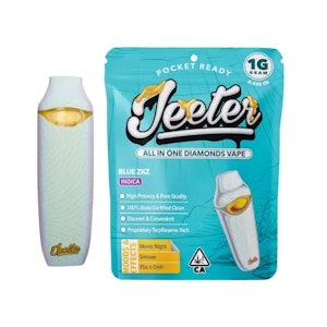 Jeeter - BLUE ZKZ ALL-IN-ONE DIAMOND DISPOSABLE 1G - JEETER