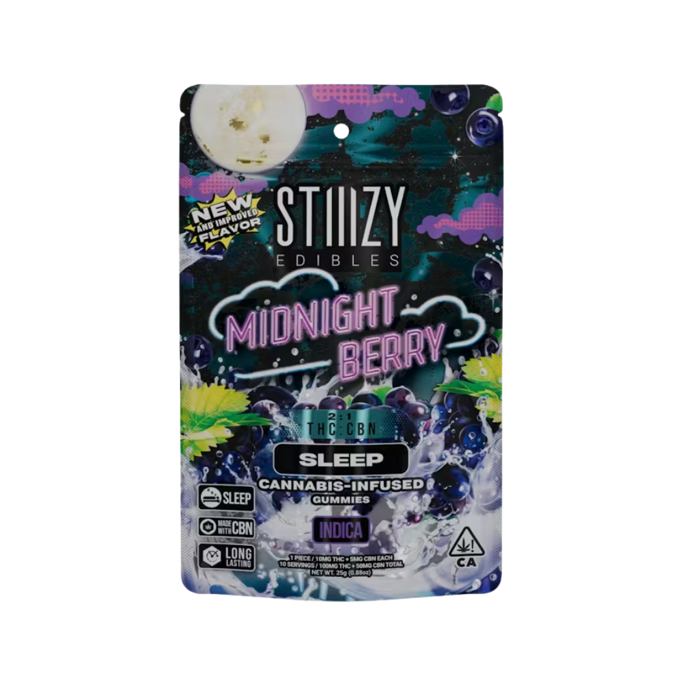CBN 2:1 MIDNIGHT BERRY - SLEEP GUMMIES - STIIIZY - Fuller