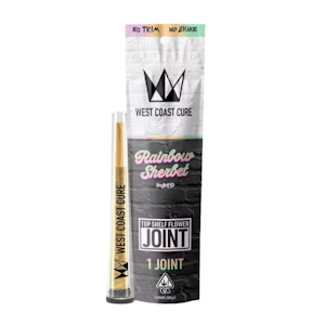 WEST COAST CURE - RAINBOW SHERBET PREROLL 1G - WEST COAST CURE