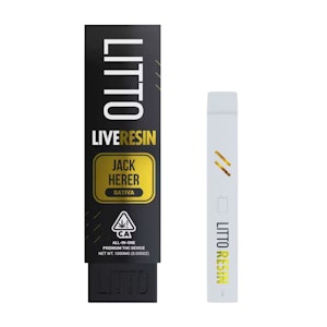 LITTO - JACK HERER LIVE RESIN DISPOSABLE 1G - LITTO